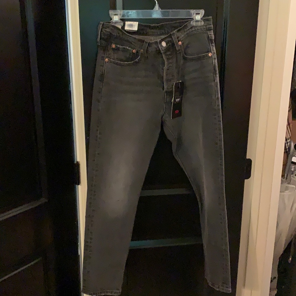 Ash grey Levi’s 501 High Rise Skinny Jeans